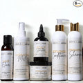 Bask & Lather Co. Healthy Hair Growth Starter Kit – Healthy Hair Care Routine Set with Shampoo, Conditioner, Scalp Treatment & Hydration System for All Hair Types