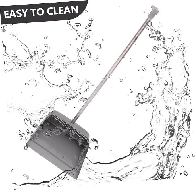 1Set Durable Broom and Dustpan Supple Home Cleaning Tools Lightweight Design for Ergonomic Long Handle for Effortless Use Style for Versatile Cleaning