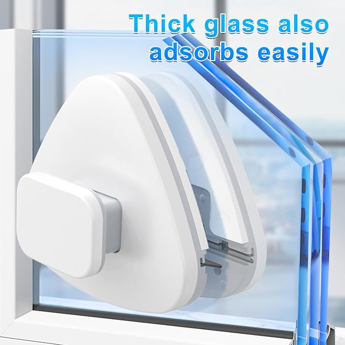 Double Sided Magnetic Window Cleaner, Outside Magnetic Window Cleaner, Double Sided Window Brush Glass Wiper Cleaning Tools, Outside Glass Wiper for Window Cleaning (3-10)