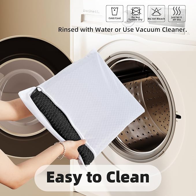TYUU Black Bathroom Runner Rug, Long Bath Mat Washable Thin Quick Dry Low Pile Bathroom Runner Rugs 24 x 60 Non Slip, Black 24''x60''