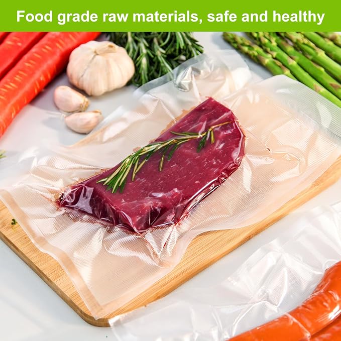 MAGIC SEAL Vacuum Sealer Bags, 3 Rolls 10’’ x 16.4’ Textured Vac Seal Bags for Food Storage, Meal Prep or Sous Vide, BPA Free, Commercial Grade - Not Work with MS175 Nozzle Sealers