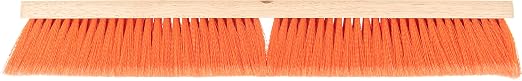 SPARTA 4501424 Flo-Pac Flagged Fine Floor Sweep, Polypropylene Bristles, 24" Block Size, 3" Bristle Trim, Orange (Case of 12)