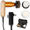 Smart Shoe Polisher Kit, 75W Electric Shoe Polisher with Adjustable Speed, Automatic Shoe Shine Kit , Portable Leather Care Cleaning Kit for Shoes, Boots,Bags, Sofa (Muticolor)