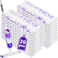 20 Pack Disposable Mop Pads Compatible with Swiffer Power Mop Pads Replacement for Swiffer Power Mop Refills, Multi-Surface Mopping Pad Refills, Wet Pads Refill for Floor Cleaning