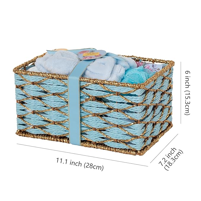 35 Pcs Mothers Day Gift for Mom, Bath & Body Gift Baskets Set for Women, Face Skin Care Kit, Spa Basket Gift Set, Self-Care Relaxation Gift, Home Spa Basket, Necklace, Birthday, Christmas, Anniversary