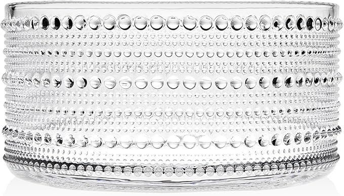 Godinger Serving Bowl, Crystal Glass Salad Bowl - Lumina