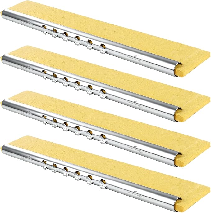 Replacement Mop Heads 4 Pack, Super Absorbent Cellulose Sponge Refills for Flat Floor Cleaning, Compatible with Wood, Tile & Laminate Floors