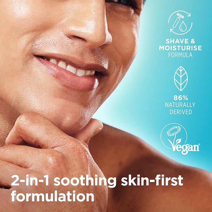 King of Shaves 2-in-1 No Foam Shaving Cream & Daily Moisturising Face Cream for Men 5.92 fl oz QUAD PACK