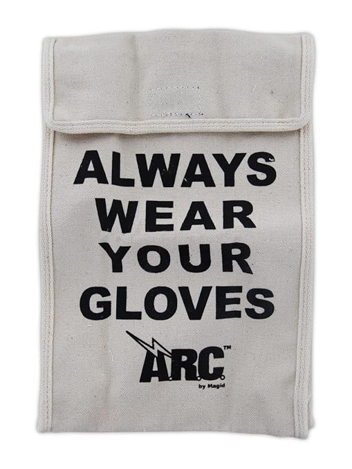MAGID ARC Electrical Glove Bag, 1 Count (Pack Of 1) Electrician Gloves Prevent Shock Bag, Working Gloves Lineman Accessories (Beige)