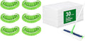 30 Count Disposable XL Dry Sweeping Cloths + 6 Pack Reusable Microfiber Mop Pads for Swiffer Sweeper XL Mop (Mop is not Included)