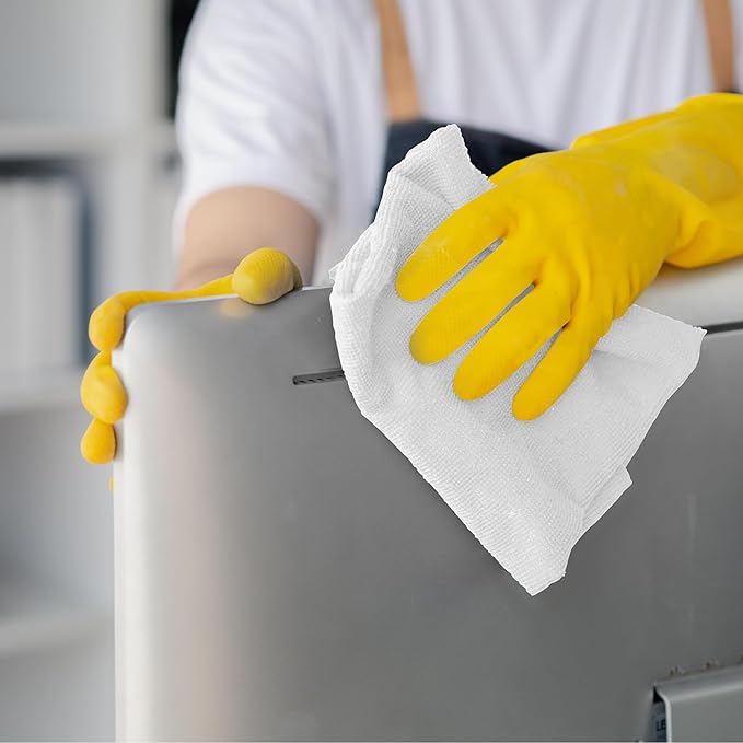 Avalon Towels Microfiber Cleaning Cloths (Value Pack of 12) - Size 12 x 12 Inches, Highly Absorbent Cleaning Rags, Lint Free, Reusable and Washable, Microfiber Towels for Cars