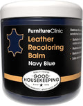 Furniture Clinic The Original Leather Recoloring Balm | Navy Blue Leather Dye | Repair Scratched, Faded, & Worn Leather | Restore Your Leather Couches, Sofas, Car Seats| 250 ml / 8.5 fl oz
