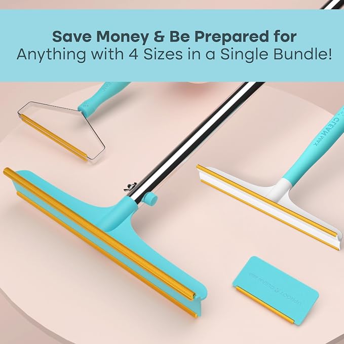 Uproot Clean Ultra Bundle - Xtra, Max, Pro & Mini-Ultimate Pet Hair Removal Tool & Carpet Rake Bundle-Easy Cat & Dog Hair Remover for Couch, Clothes, Rugs, Cars & More-The Ultimate Fur Remover Set