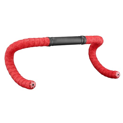 Supacaz Super Sticky Kush Gravel Bar Tape - Cycling Road Bike Handlebar Grip Tape Wrap (Crimson Red)