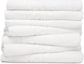 ZUPERIA 7-Pack White Bath Towels - 30" x 54" - Ultra Soft 100% Cotton Large Bath Towels- Highly Absorbent for Bathroom, Pool, Gym, Spa, and Hotel Use