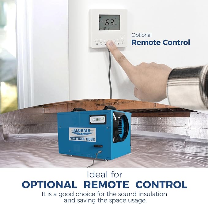 ALORAIR Commercial Dehumidifier 113 Pint, with drain Hose for Crawl Spaces, Basements, Industry Water Damage Unit, Compact, Portable, Auto Defrost, Memory Starting, 6 Years Warranty, Sentinel HD55
