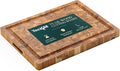 Yes4All Large Teak Cutting Boards for Kitchen, 20"x15"x1.5" End Grain Butcher Block with Food-Friendly Surface, Durable Wood Chopping Board with Juice Grooves and Easy-Grip Handle for Home Prep