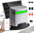 1300lb Sliding Gate Opener with Chain Drive & Solar Power, Automatic Slide Gate Motor Kit for 40ft Gates, WiFi App & Remote Control, Built-in Backup Battery & Anti-Collision Sensor