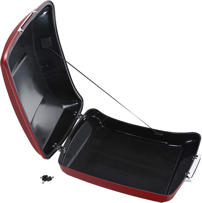 TCMT Razor Trunk Fit For Harley Touring 14-24 Wicked Red Denim