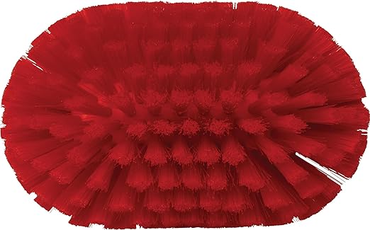 Vikan 70394 Brush,Tank,Medium,5.5",PP/PBT,Red