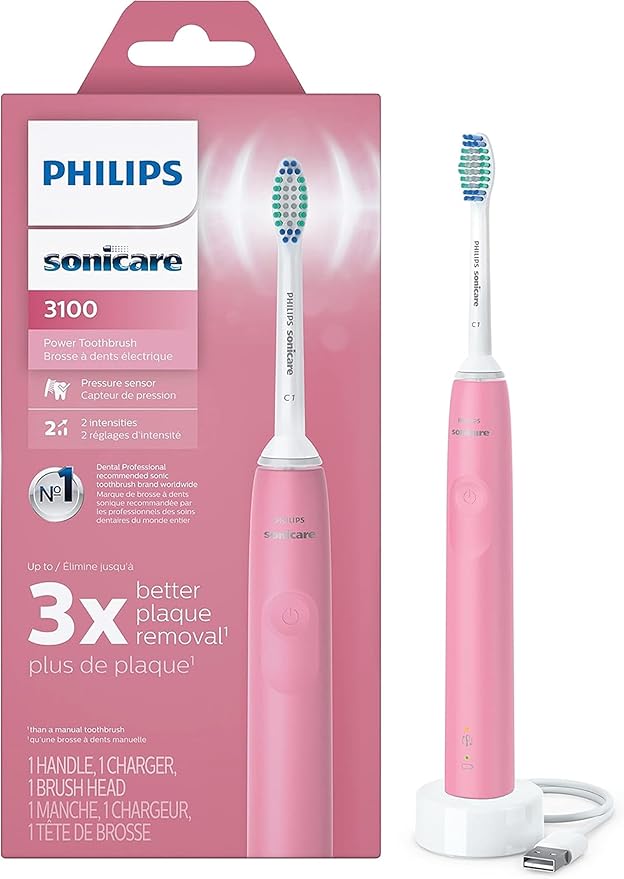 ProtectiveClean Removes More Plaque, Long lasting 4 day Battery Life Rechargeable Electric Toothbrush, By Alphasonik