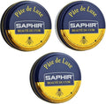 3 Pack Saphir Pate De Luxe Shoe Polish 50ml - Black, Neutral and Dark Brown