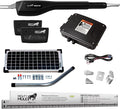 Mighty Mule MM371W-SOL-A Solar Gate Opener, Smart Ready, Includes Gate Opener Installation Ruler and More, Up to 16ft Long or 550lb, Black, Upgraded Gate Opener Kit