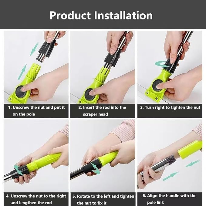Magic Broom Sweeper, with 51 Long Handle Silicone Brooms for Floor Cleaning, Air Broom and Dustpan as Seen on Tv for Smooth Floors,Rugs,Windows,Small:35×130cm
