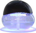 Water-Based Purifier Air Washer, Air Revitalizer & Freshener, Air Fresher with 7 LED Color Changing Light for Rooms (Black)