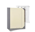 The Folio® If I Die Binder Organizer with Labels by Savor | Acid-Free Important Document Organizer with 10 Pockets, Document Holder for Birth Certificate, Wills, and Investment Plans (Slate)