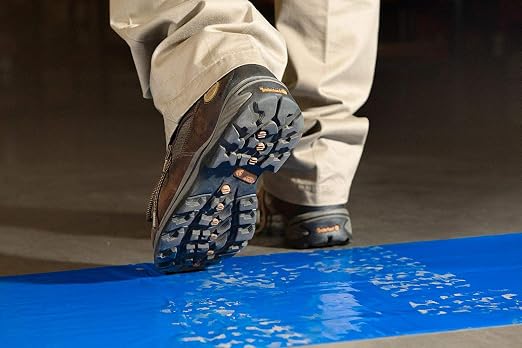 Professional Grade Sticky Floor Protection Mats [ Blue Tacky Adhesive Film] Removes Dust, Dirt & Small Debris from Shoes or Boots | Pack of 4 Pads, 30 Sheets per Pad (18" x 36" inches)