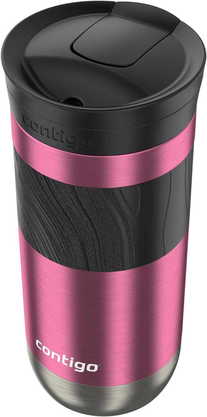 Contigo Byron 2.0 Travel Mug 16 oz Azalea,(Pack of 4)