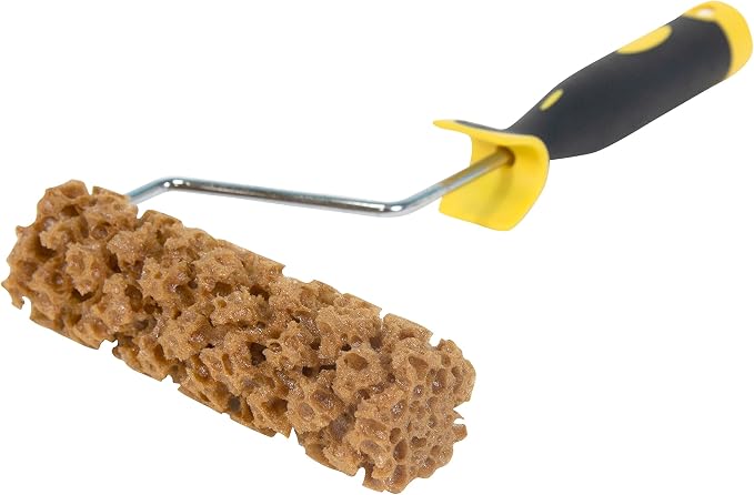 Hanroy Sea Sponge Roller for Painting, 6" Sponge Paint Roller for Texture Painting Decorators Brush Tool, Fast and Easy Pattern Art Texture Pattern Paint Roller for Home Wall Decoration(M60)