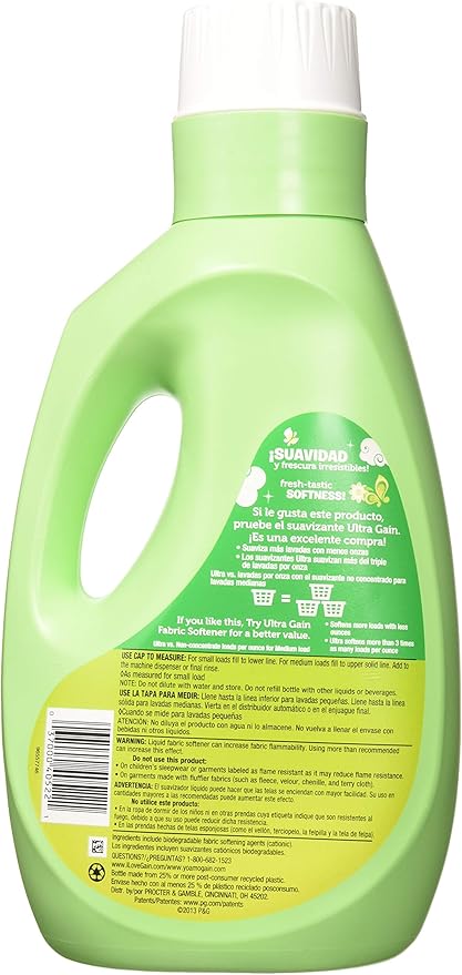 Gain Liquid Fabric Softener, Original, 64 Ounce