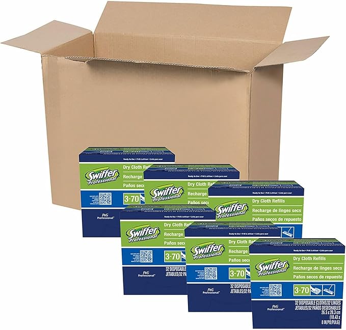 Swiffer 33407CT Sweeper Refill Dry Cloths, 6/CT