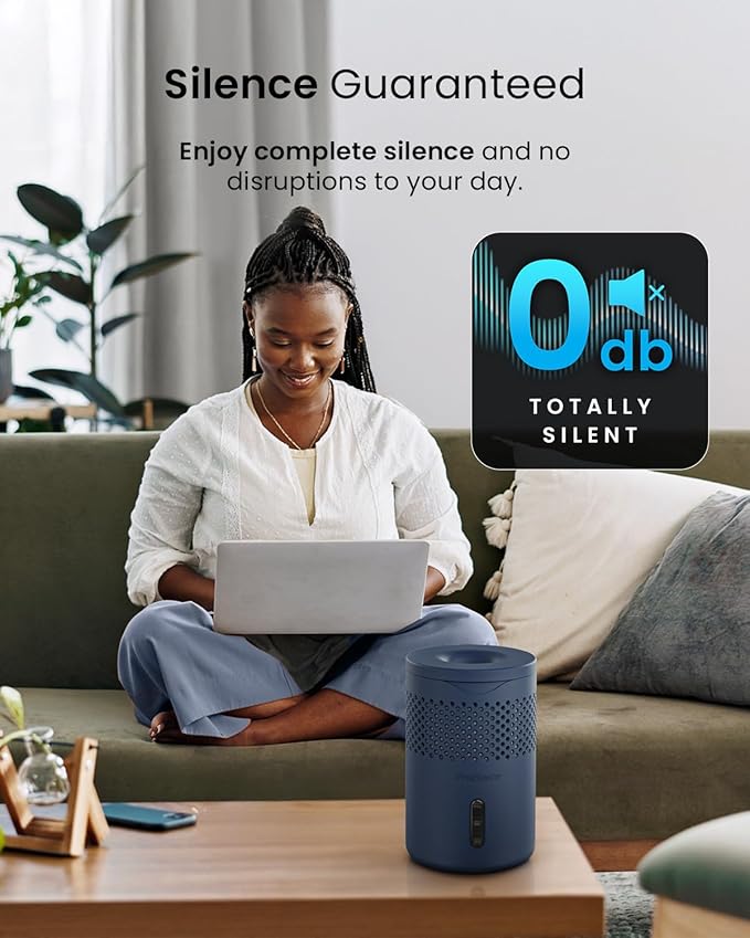 Pro Breeze Osmo® Dehumidifier, Silent & Refillable Moisture Absorber for Home, Bedroom, Wardrobe and Bathroom,1.54lb Refillable Tablet, Blue