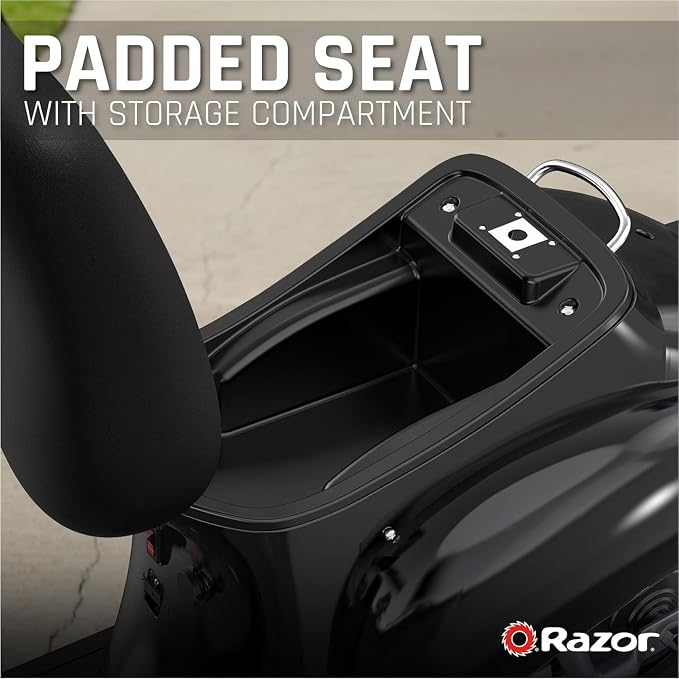 Razor Pocket Mod Classic Miniature Euro-Style Electric Scooter for Ages 8+, Vintage-Inspired Design, High/Low Speed Switch, Up to 80 Minutes Ride Time
