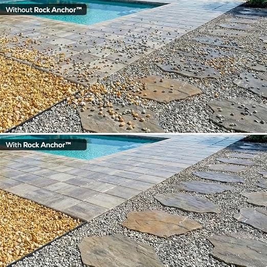 Dominator Rock Anchor 64oz - Rock Glue for Landscaping Gravel & Stone, Ready to Spray, Locks in River Rock, Pea Gravel & Decorative Rock, Prevents Scattering & Washouts, Water-Based