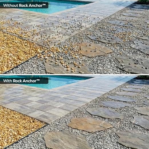 Dominator Rock Anchor 2.5 Gal - Rock Glue for Landscaping Gravel & Stone, Ready to Spray, Locks in River Rock, Pea Gravel & Decorative Rock, Prevents Scattering & Washouts, Water-Based