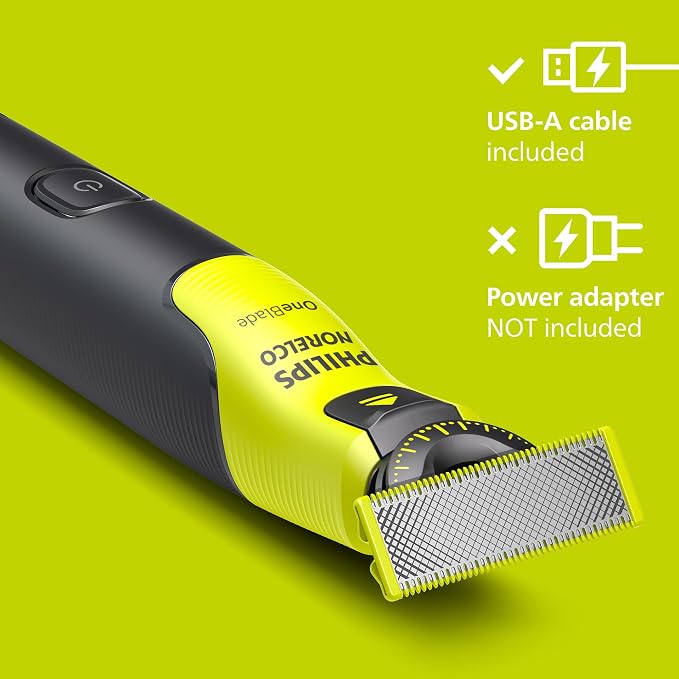 Norelco Philips OneBlade 360 with Connectivity Hybrid Face, Electric Beard Trimmer and Shaver, with 360 Blade Technology, 1x360 Blade for Face, 5in1 Adjustable Comb, Model QP4530/90