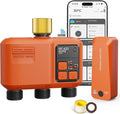 Smart WiFi Sprinkler Timer 3 Zone,WiFi Water Timer for Garden Hose with 984 FT Range,APP & Remote Control,Alexa & Google Voice Compatible,Rain Delay, Manual Mode Sprinkler System