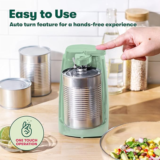 bella Electric Can Opener, Sage