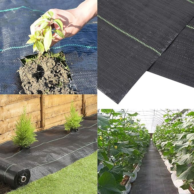 Petgrow Heavy Duty Weed Barrier Landscape Fabric for Outdoor Gardens | Non Woven Weed Blocker Fabric - Garden Landscaping Fabric Roll - Weed Control Fabric in Rolls(4FTx250FT)