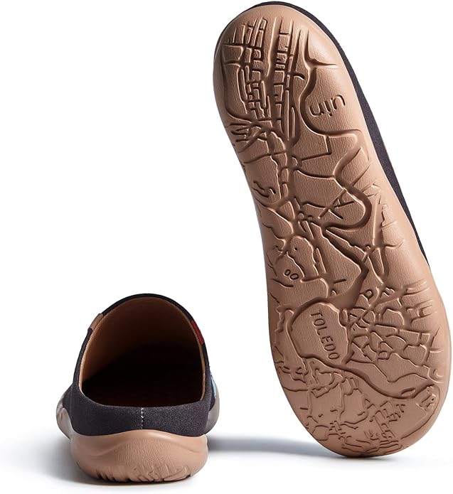 UIN Men's Mules Slipper Loafers Lightweight Mules Walking Casual Clogs Comfort Household Slip Ons Art Painted Travel Shoes Malaga Marine World