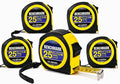 5 Pack - Tape Measures 25ft / 7.5m – Inch & Centimeter Marks. Rugged Outer Shell with Easy Grip Design - High Visibility Steel Tape - Thumb Lock - Autowind - Belt Clip – Retractable Measuring Tape
