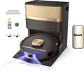 Shark PowerDetect UV Reveal Luxe Collection | 2-in-1 Robot Vacuum & Mop for Carpets & Hard Floors | UV Stain Detect | Self-Clean, Self-Empty, Heated Wash & Dry | Espresso | RV3024XEUSPU