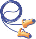 Howard Leight by Honeywell LT-30 Hundred-Pair 32NRR Laser Trak Corded Single-Use Earplugs - Orange/Blue