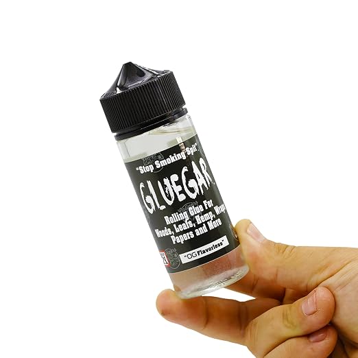 GlueGar - 4oz / 1 Gallon - Roller Size Bottles - Natural Multipurpose Glue for Paper, Wrap & Cigars - Berry Scented, 4 oz