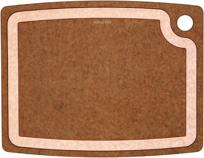 Epicurean Gourmet Series 14.5" × 11.25" Cutting Board in Nutmeg/Natural