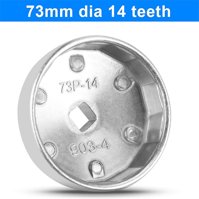 BETOOLL 23pcs Oil Filter Wrench Set, Oil Filter Socket Set with 65, 67, 72, 73, 74, 75, 76, 79, 84, 89, 91, 92, 95, 101mm, Compatible with Toyota VW BMW ‌GMC Sierra Ford Volvo